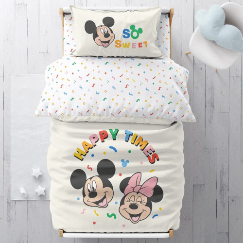 מצעים למיטת תינוק / מעבר | 100% כותנה | מיקי מנצח