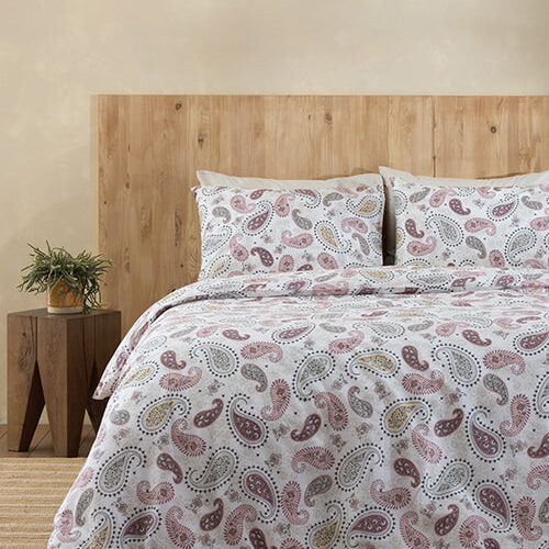 סט מצעים | 100 אחוז כותנה פרקל | דגם סקרלט