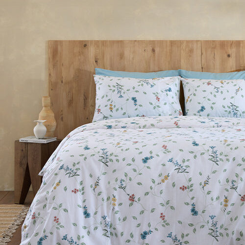 סט מצעים | 100 אחוז כותנה פרקל | דגם לורנה