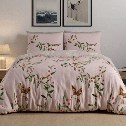 סט מצעים 100 אחוז כותנה סרוקה, דגם מורין