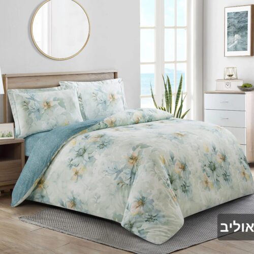 סט מצעים דגם אוליב  | 100 אחוז כותנה בצפיפות כ200 חוט