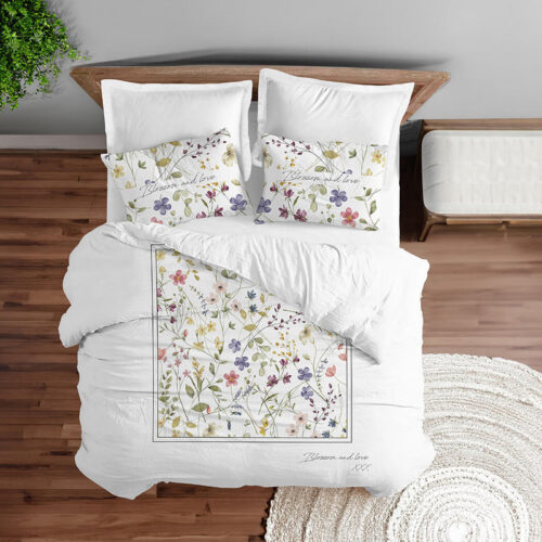 סט מצעים | 100 אחוז כותנה פרקל | דגם סלסט | מבצע זוגי 159 ש"ח