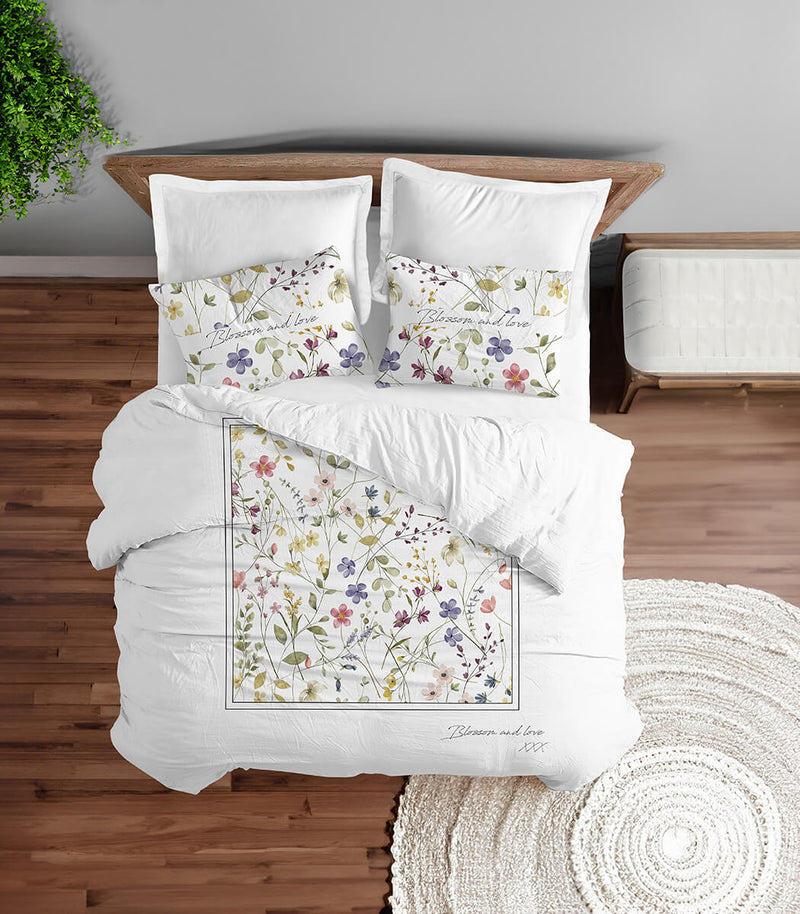 סט מצעים | 100 אחוז כותנה פרקל | דגם סלסט | מבצע זוגי 220 ש"ח