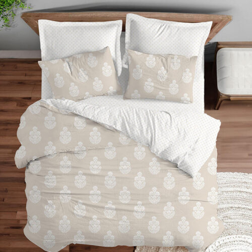 סט מצעים | 100 אחוז כותנה פרקל | דגם תומר | מבצע זוגי 159 ש"ח