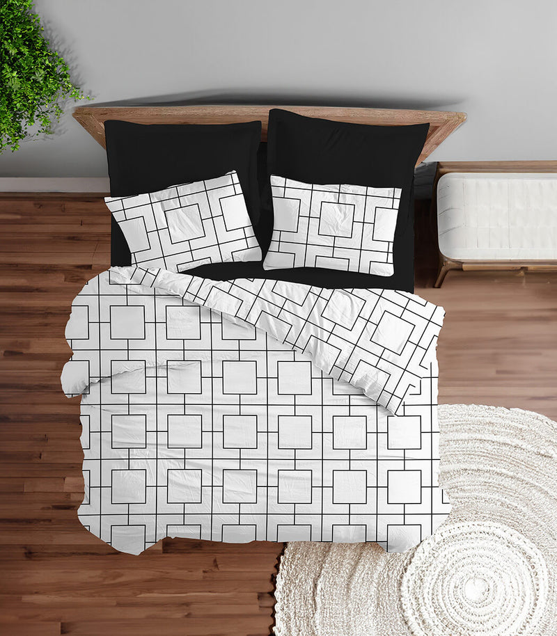 סט מצעים | 100 אחוז כותנה פרקל | דגם ליאם | מבצע זוגי 220 ש"ח