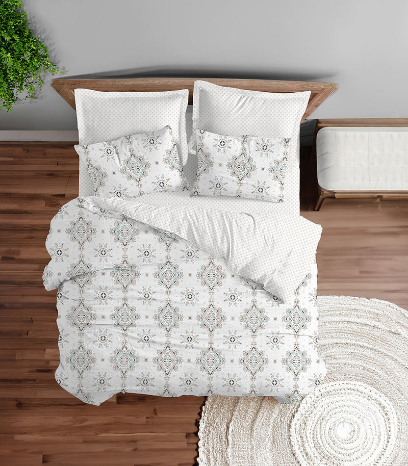 סט מצעים | 100 אחוז כותנה פרקל | דגם מולי | מבצע זוגי 159 ש"ח