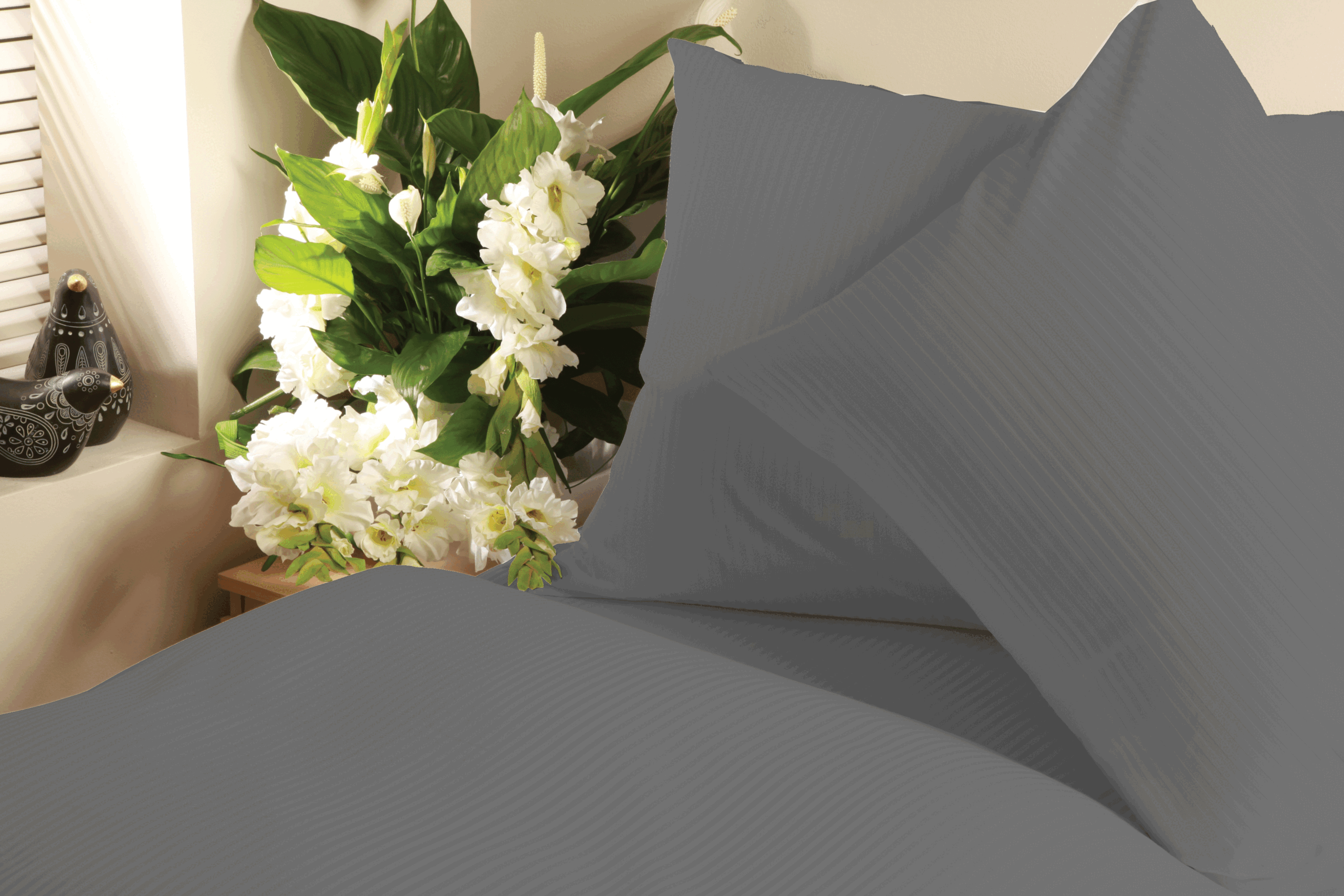 ציפה XL וציפיות סאטן כותנה בצפיפות 500 חוט בדוגמת פסים - צבעים לבחירה – תמונה 5