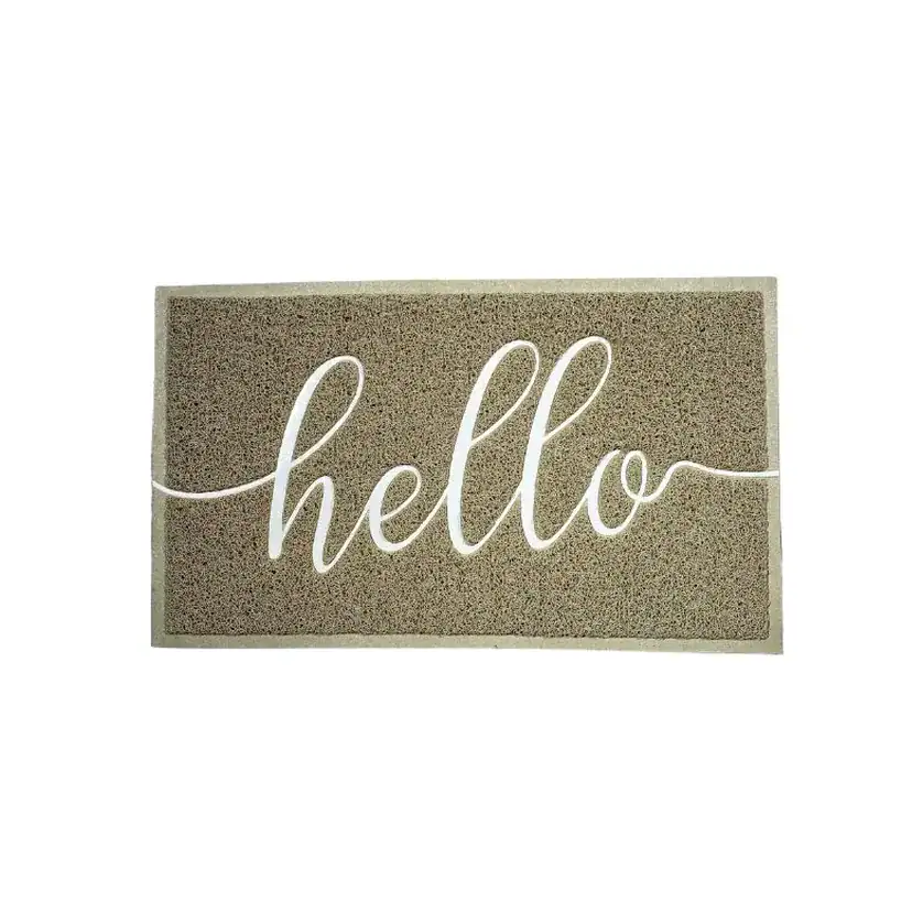 שטיח כניסה דגם רעות HELLO במגוון צבעים – תמונה 3