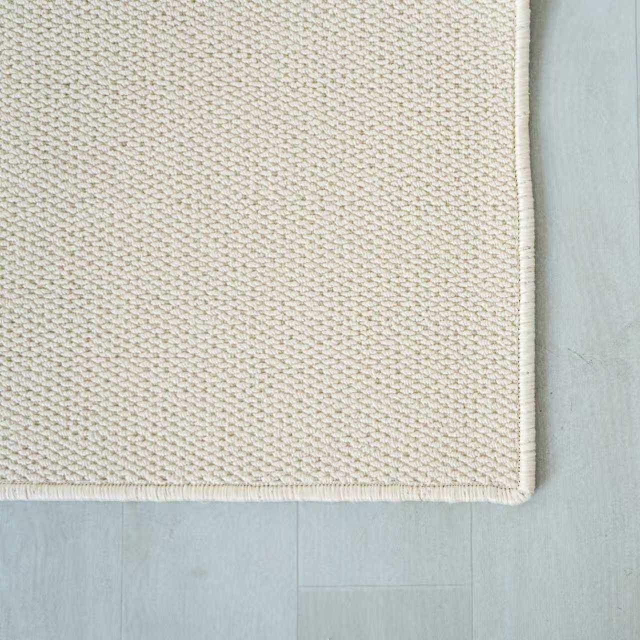 שטיח מרבל דמוי צמר - צבע שמנת – תמונה 3