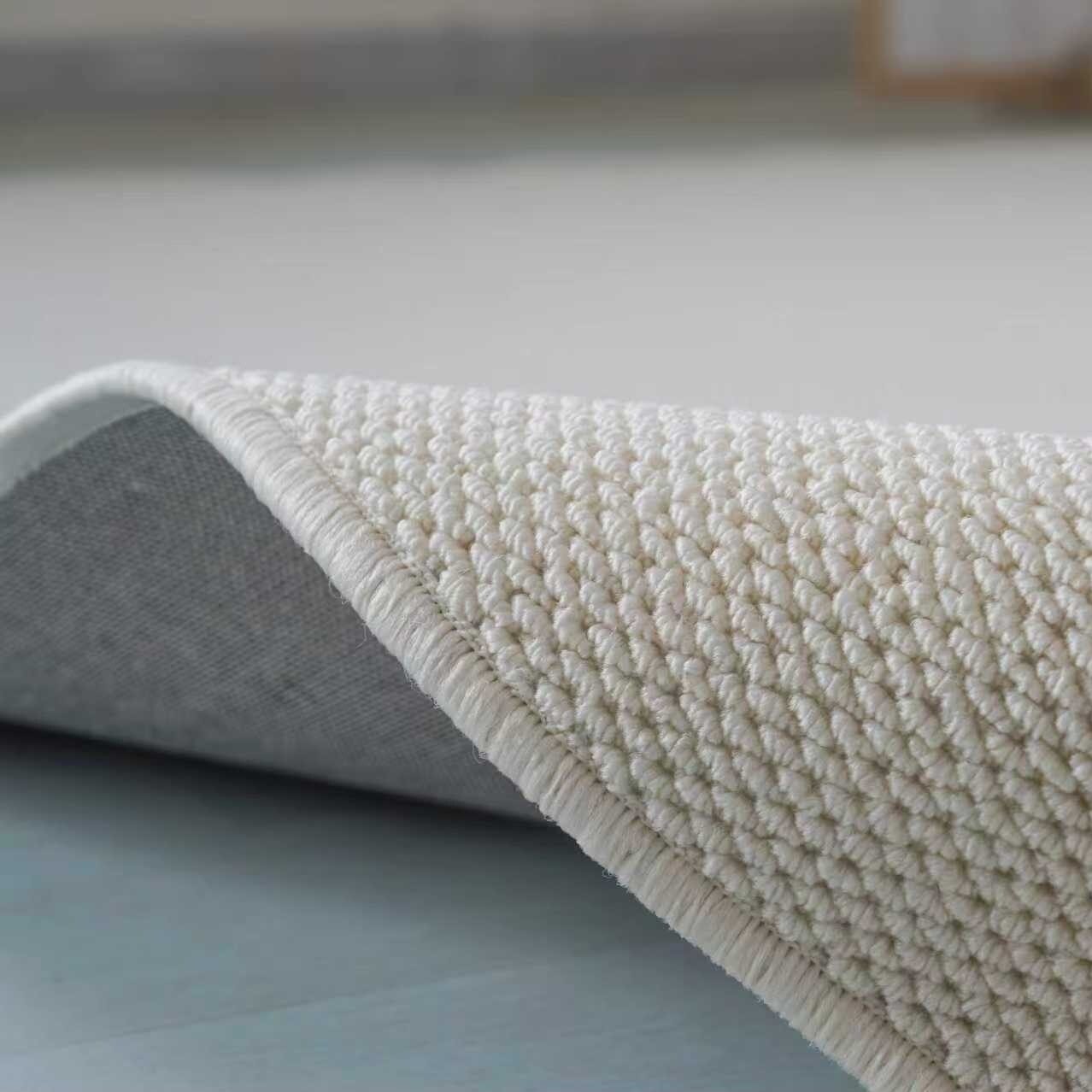 שטיח מרבל דמוי צמר - צבע שמנת – תמונה 2