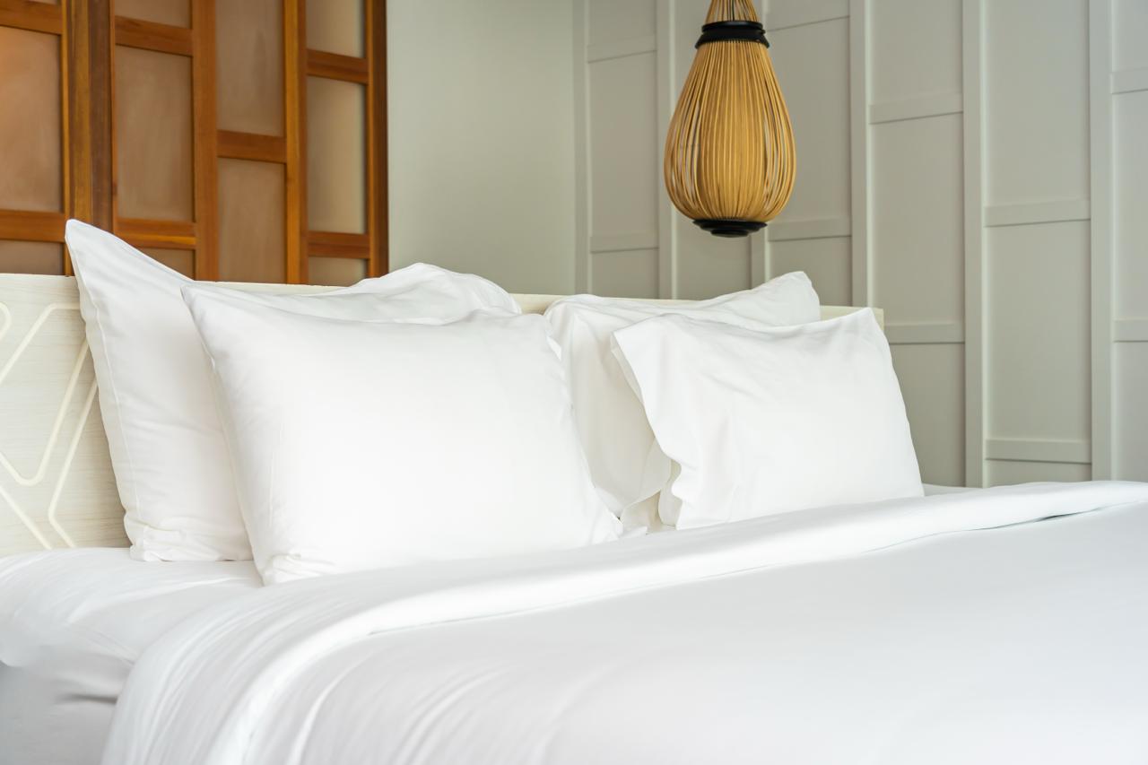 סט מצעים 100% כותנה מצרית בצפיפות T500 - צבע לבן