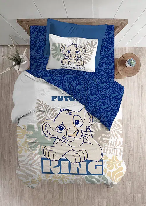 מצעי ילדים | 100% כותנה | סימבה אמיץ