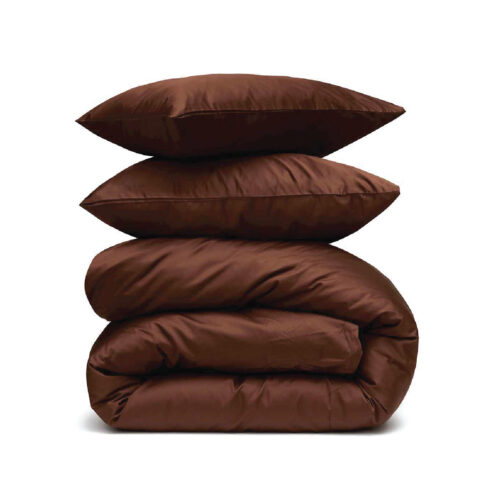 מצעי 100% כותנה סאטן |  צפיפות 500 | שוקולד