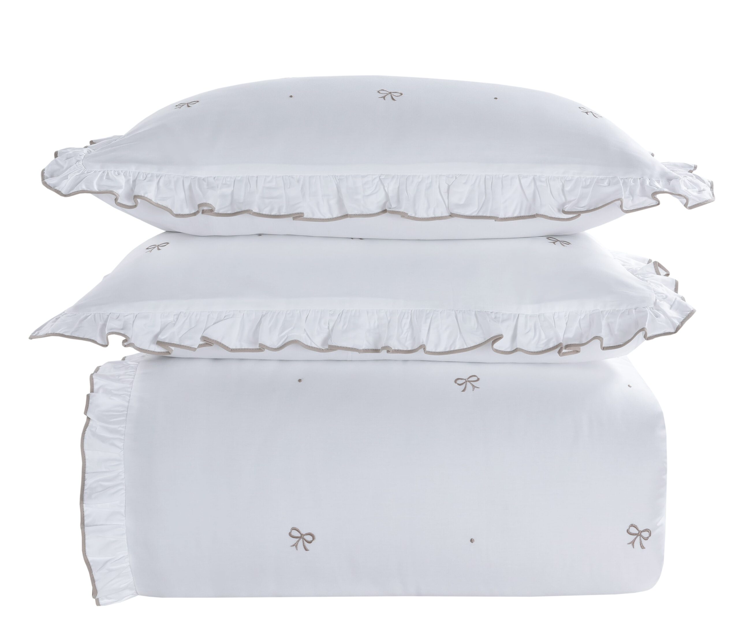 סט מצעים רקום דגם עדי 3129 | 100% כותנה בעיבוד סאטן צפיפות 300 – תמונה 2