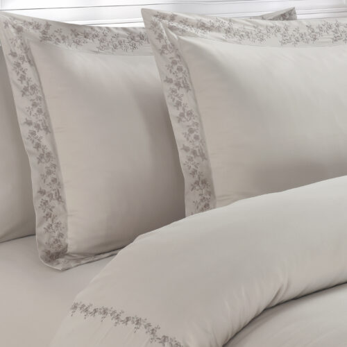 סט מצעים רקום דגם דנית 3124 | 100% כותנה בעיבוד סאטן צפיפות 300