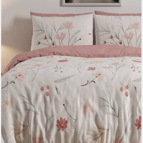 סט מצעים 100 אחוז כותנה סרוקה, דגם אמנדה