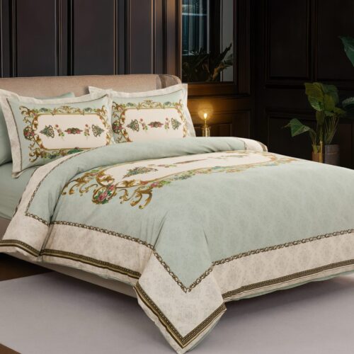 סט מצעים אלינה – מיכל נגרין - 100% כותנה בעיבוד סאטן | צבע 7717