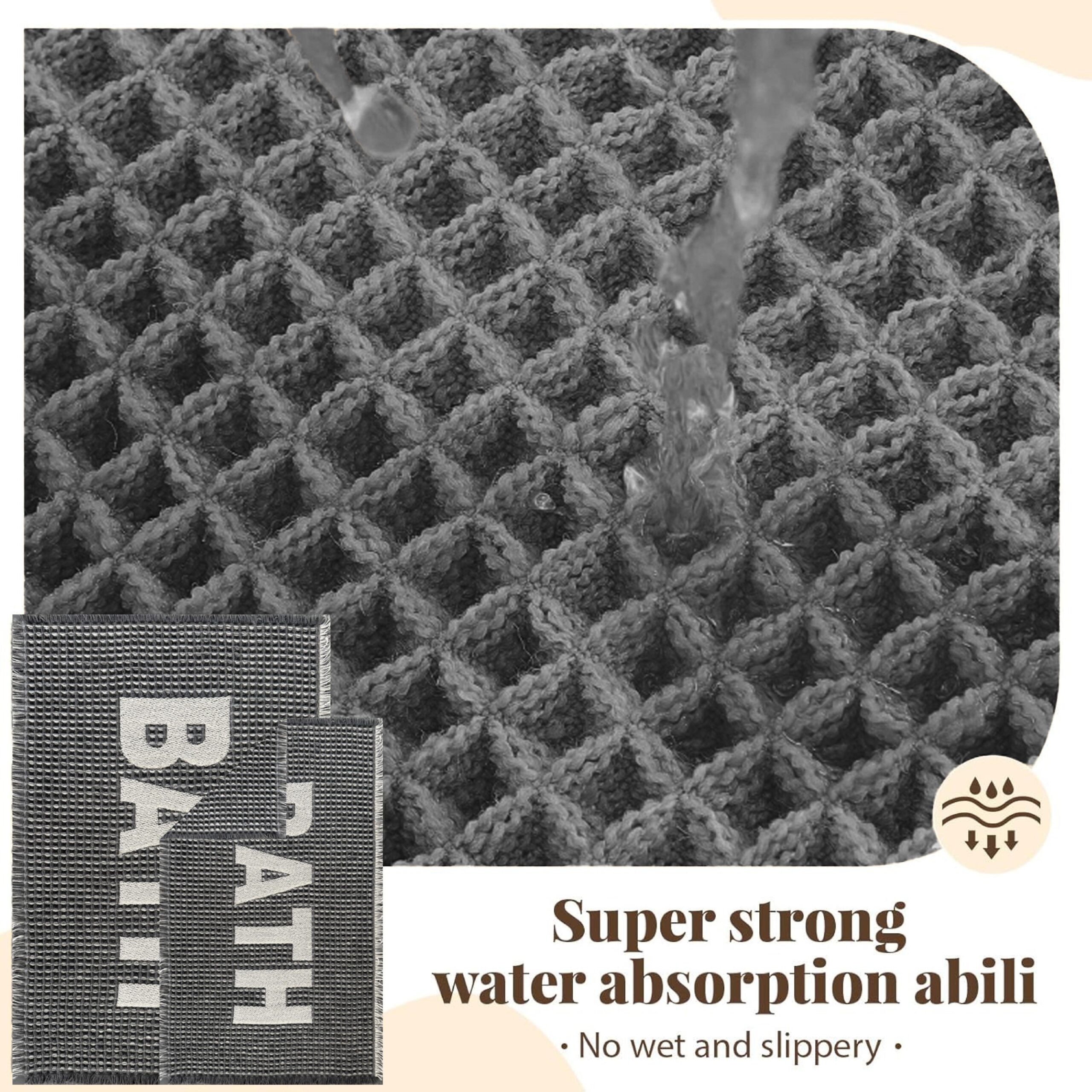 שטיח אמבטיה קוסטה 80*50 - אפור – תמונה 5