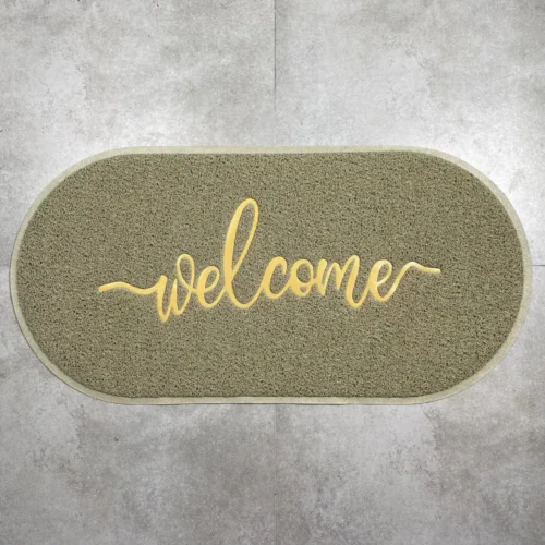 שטיח כניסה אובלי דגם מורגן 60*120 WELCOME